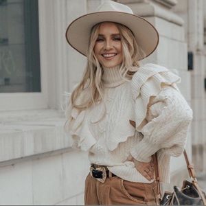 Zara Ruffled Sweater